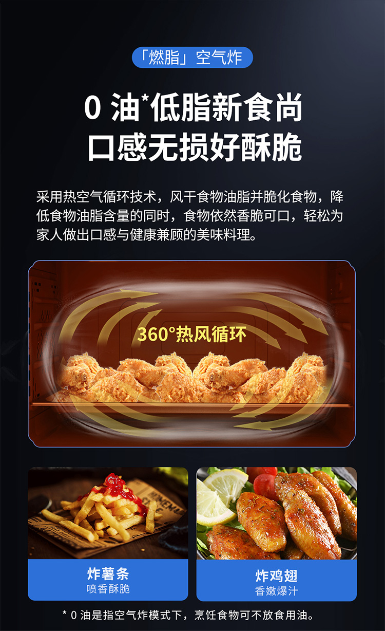 蒸烤集成灶360°熱風循環